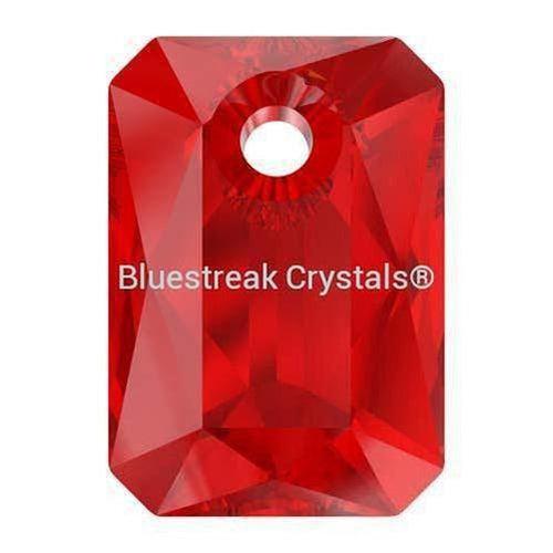 Swarovski Pendants Emerald Cut (6435) Light Siam-Swarovski Pendants-9mm - Pack of 4-Bluestreak Crystals