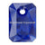 Swarovski Pendants Emerald Cut (6435) Majestic Blue-Swarovski Pendants-9mm - Pack of 4-Bluestreak Crystals