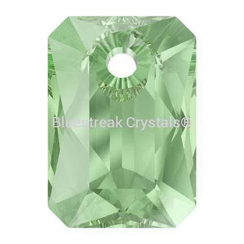 Swarovski Pendants Emerald Cut (6435) Peridot-Swarovski Pendants-9mm - Pack of 4-Bluestreak Crystals