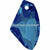 Swarovski Pendants Galactic Vertical (6656) Crystal Bermuda Blue P-Swarovski Pendants-19mm - Pack of 1-Bluestreak Crystals