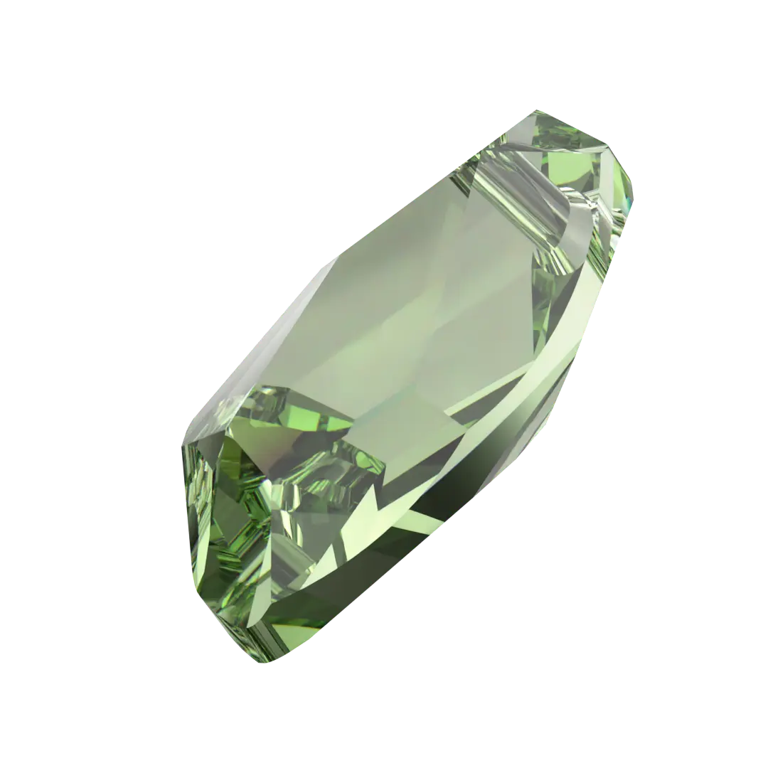 Swarovski Pendants Galactic Vertical (6656) Recreated Peridot - Bluestreak Crystals