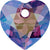 Swarovski Pendants Heart Cut (6432) Amethyst Shimmer-Swarovski Pendants-8mm - Pack of 4-Bluestreak Crystals