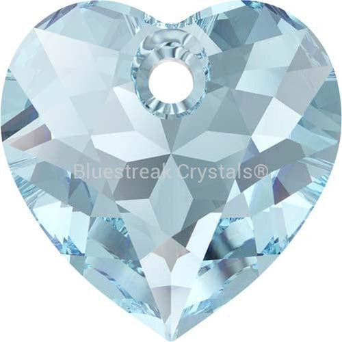 Swarovski Pendants Heart Cut (6432) Aquamarine-Swarovski Pendants-8mm - Pack of 4-Bluestreak Crystals