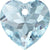 Swarovski Pendants Heart Cut (6432) Aquamarine-Swarovski Pendants-8mm - Pack of 4-Bluestreak Crystals