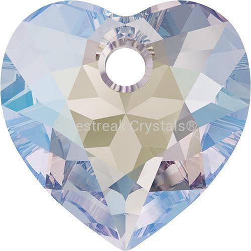 Swarovski Pendants Heart Cut (6432) Crystal Shimmer-Swarovski Pendants-8mm - Pack of 4-Bluestreak Crystals