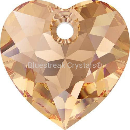 Swarovski Pendants Heart Cut (6432) Light Colorado Topaz-Swarovski Pendants-14.5mm - Pack of 1-Bluestreak Crystals