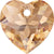 Swarovski Pendants Heart Cut (6432) Light Colorado Topaz-Swarovski Pendants-14.5mm - Pack of 1-Bluestreak Crystals