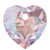 Swarovski Pendants Heart Cut (6432) Light Rose Shimmer-Swarovski Pendants-8mm - Pack of 4-Bluestreak Crystals