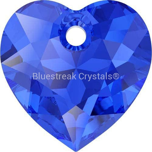 Swarovski Pendants Heart Cut (6432) Majestic Blue-Swarovski Pendants-8mm - Pack of 4-Bluestreak Crystals