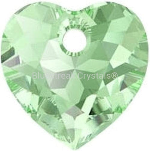 Swarovski Pendants Heart Cut (6432) Peridot-Swarovski Pendants-8mm - Pack of 4-Bluestreak Crystals