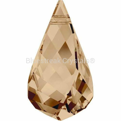 Swarovski Pendants Helix (6020) Crystal Golden Shadow-Swarovski Pendants-18mm - Pack of 1-Bluestreak Crystals