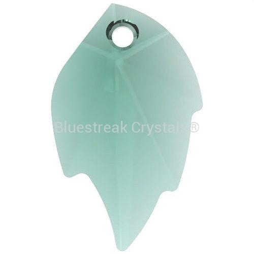 Swarovski Pendants Leaf (6735) Emerald-Swarovski Pendants-26mm - Pack of 1-Bluestreak Crystals