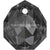 Swarovski Pendants Majestic (6436) Crystal Silver Night-Swarovski Pendants-11.5mm - Pack of 1-Bluestreak Crystals