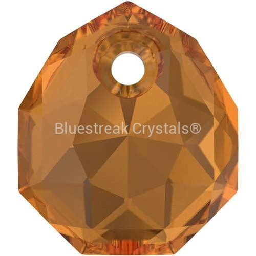 Swarovski Pendants Majestic (6436) Light Amber-Swarovski Pendants-9mm - Pack of 2-Bluestreak Crystals