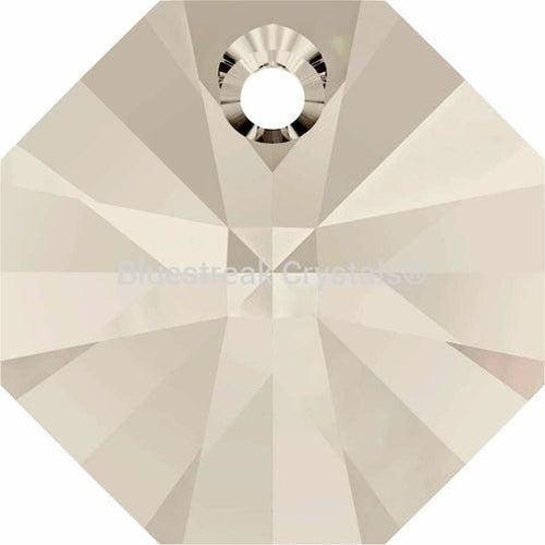 Swarovski Pendants Octagon (6401) Crystal Silver Shade-Swarovski Pendants-8mm - Pack of 6-Bluestreak Crystals