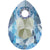 Swarovski Pendants Pear Cut (6433) Aquamarine Shimmer-Swarovski Pendants-9mm - Pack of 4-Bluestreak Crystals