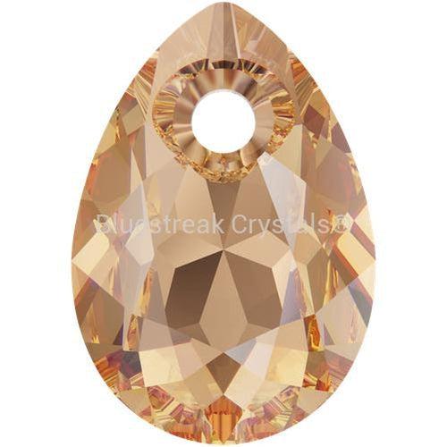 Swarovski Pendants Pear Cut (6433) Light Colorado Topaz-Swarovski Pendants-9mm - Pack of 4-Bluestreak Crystals