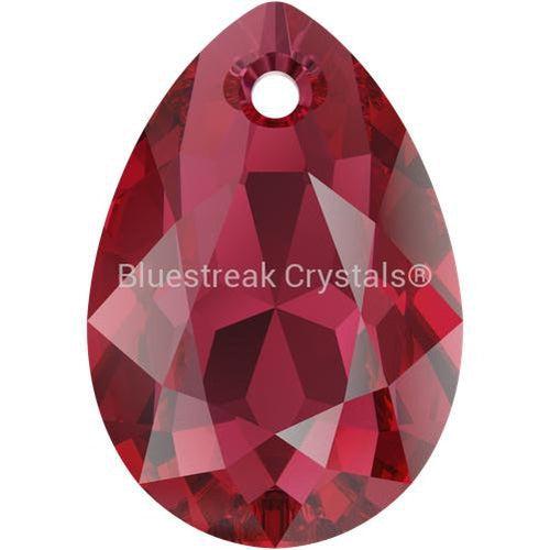 Swarovski Pendants Pear Cut (6433) Scarlet-Swarovski Pendants-9mm - Pack of 4-Bluestreak Crystals