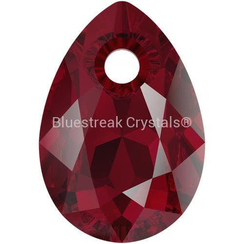 Swarovski Pendants Pear Cut (6433) Siam-Swarovski Pendants-9mm - Pack of 4-Bluestreak Crystals