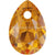 Swarovski Pendants Pear Cut (6433) Topaz-Swarovski Pendants-9mm - Pack of 4-Bluestreak Crystals