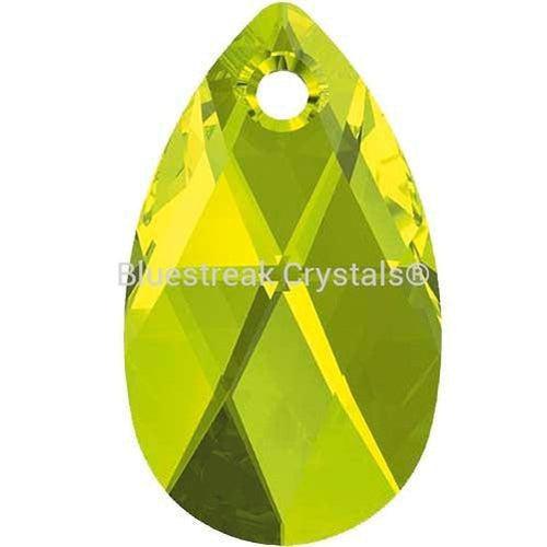 Swarovski Pendants Peardrop (6106) Citrus Green-Swarovski Pendants-16mm - Pack of 2-Bluestreak Crystals