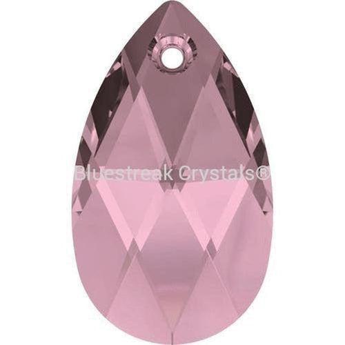 Swarovski Pendants Peardrop (6106) Crystal Antique Pink-Swarovski Pendants-16mm - Pack of 2-Bluestreak Crystals