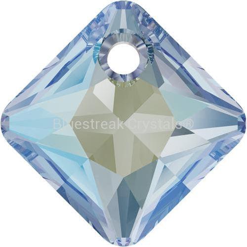 Swarovski Pendants Princess Cut (6431) Aquamarine Shimmer-Swarovski Pendants-11.5mm - Pack of 1-Bluestreak Crystals