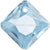 Swarovski Pendants Princess Cut (6431) Aquamarine-Swarovski Pendants-9mm - Pack of 2-Bluestreak Crystals