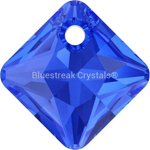 Swarovski Pendants Princess Cut (6431) Majestic Blue-Swarovski Pendants-9mm - Pack of 2-Bluestreak Crystals