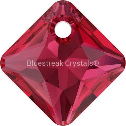 Swarovski Pendants Princess Cut (6431) Scarlet-Swarovski Pendants-9mm - Pack of 2-Bluestreak Crystals