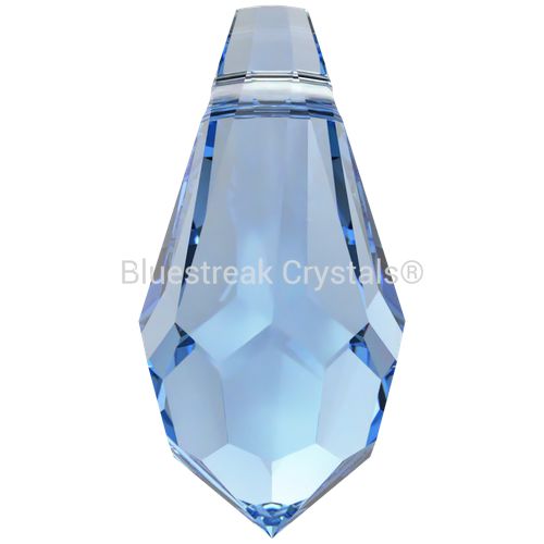 Swarovski Pendants Teardrop (6000) Recreated Ice Blue-Swarovski Pendants-11mm - Pack of 10-Bluestreak Crystals
