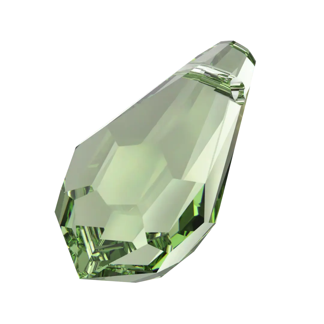Swarovski Pendants Teardrop (6000) Recreated Peridot - Bluestreak Crystals