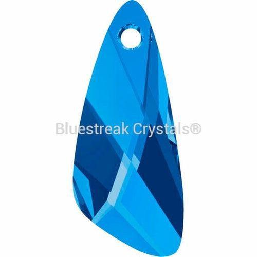 Swarovski Pendants Wing (6690) Capri Blue-Swarovski Pendants-23mm - Pack of 1-Bluestreak Crystals