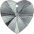 Swarovski Pendants Xilion Heart (6228) Black Diamond-Swarovski Pendants-18mm - Pack of 1-Bluestreak Crystals