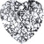 Swarovski Pendants Xilion Heart (6228) Black Patina-Swarovski Pendants-10mm - Pack of 4-Bluestreak Crystals