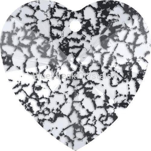 Swarovski Pendants Xilion Heart (6228) Black Patina-Swarovski Pendants-10mm - Pack of 4-Bluestreak Crystals
