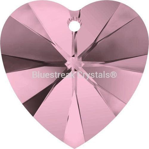 Swarovski Pendants Xilion Heart (6228) Crystal Antique Pink-Swarovski Pendants-10mm - Pack of 4-Bluestreak Crystals