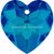 Swarovski Pendants Xilion Heart (6228) Crystal Bermuda Blue P-Swarovski Pendants-28mm - Pack of 1-Bluestreak Crystals