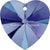 Swarovski Pendants Xilion Heart (6228) Crystal Heliotrope-Swarovski Pendants-10.3x10mm - Pack of 4-Bluestreak Crystals