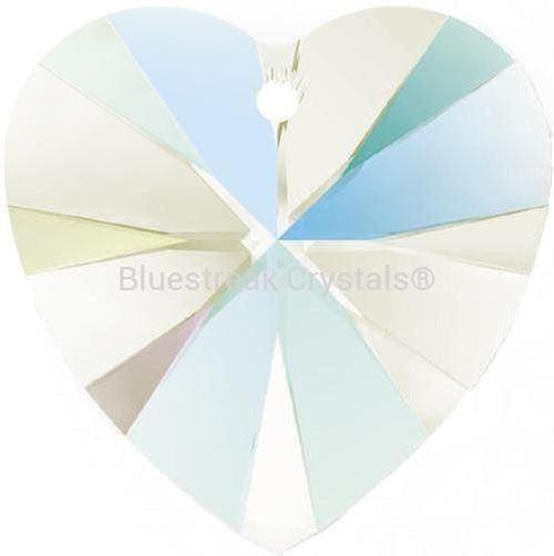 Swarovski Pendants Xilion Heart (6228) Crystal Shimmer-Swarovski Pendants-10.3x10mm - Pack of 4-Bluestreak Crystals