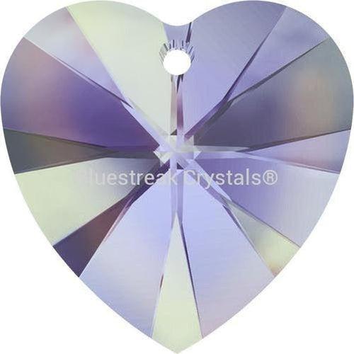 Swarovski Pendants Xilion Heart (6228) Crystal Vitrail Light-Swarovski Pendants-10.3x10mm - Pack of 4-Bluestreak Crystals