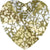 Swarovski Pendants Xilion Heart (6228) Gold Patina-Swarovski Pendants-10mm - Pack of 4-Bluestreak Crystals