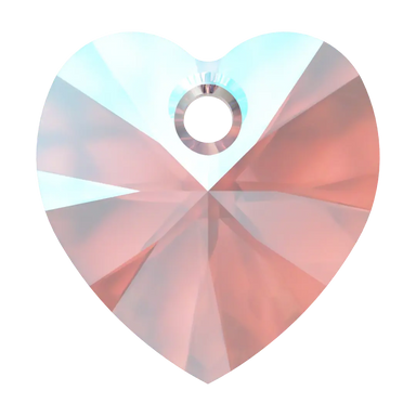 Swarovski Pendants Xilion Heart (6228) Light Amethyst Shimmer - Bluestreak Crystals