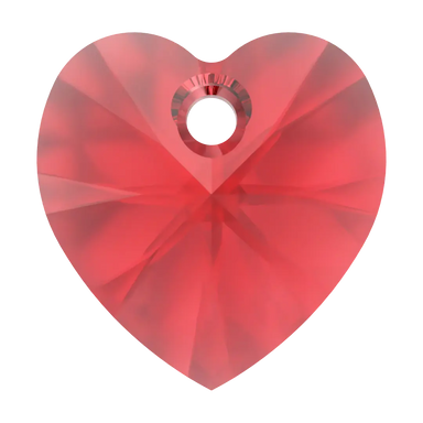 Swarovski Pendants Xilion Heart (6228) Light Siam - Bluestreak Crystals