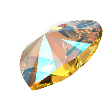 Swarovski Pendants Xilion Heart (6228) Light Topaz Shimmer - Bluestreak Crystals
