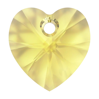 Swarovski Pendants Xilion Heart (6228) Light Topaz - Bluestreak Crystals
