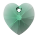 Swarovski Pendants Xilion Heart (6228) Majestic Green - Bluestreak Crystals