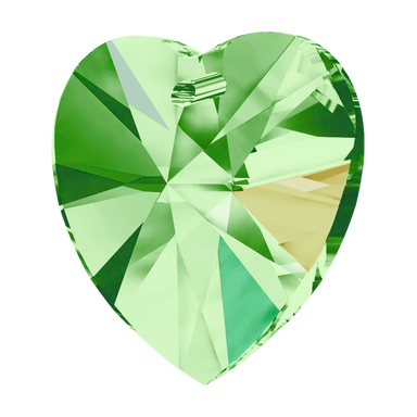 Swarovski Pendants Xilion Heart (6228) Peridot AB - Bluestreak Crystals
