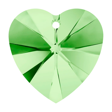 Swarovski Pendants Xilion Heart (6228) Peridot - Bluestreak Crystals