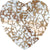 Swarovski Pendants Xilion Heart (6228) Rose Patina-Swarovski Pendants-10mm - Pack of 4-Bluestreak Crystals